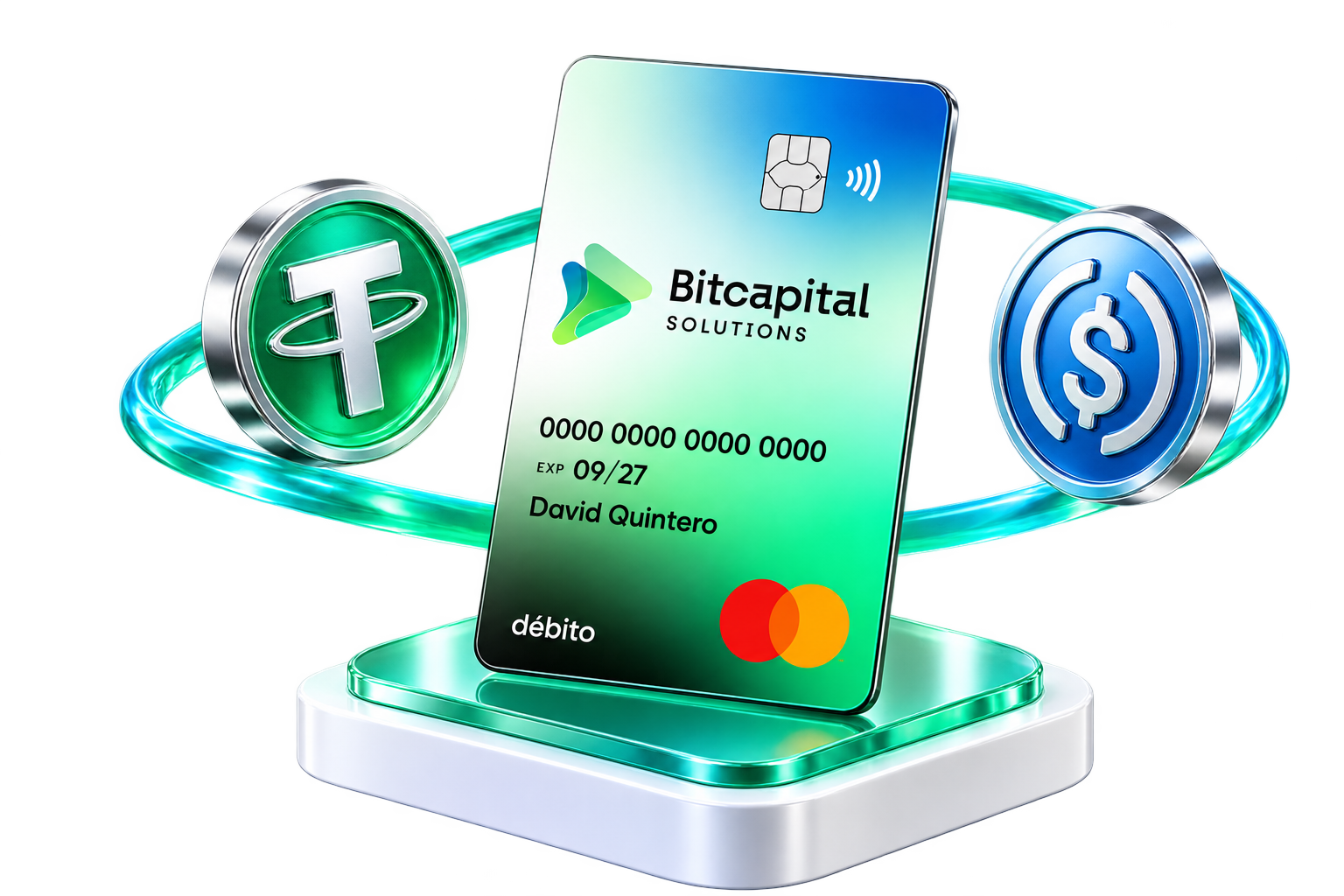 Tarjeta Mastercard de Bitcapital y activos digitales
